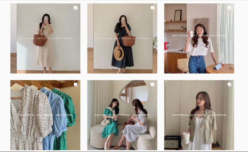 Các shop bán quần áo đẹp trên Instagram